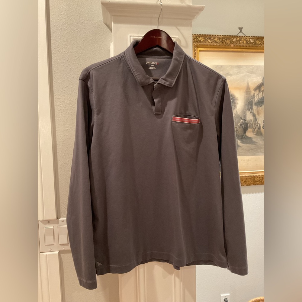 UNTUCKit Men's Charcoal Polo Shirt